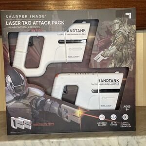 NIB Sharper Image | Laser Tag Attack Pack | Hand Tank 2 Player